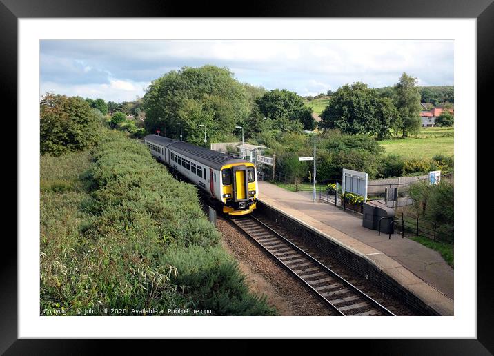 Countryside village Railway station at West Runton in Norfolk. Framed Mounted Print by john hill