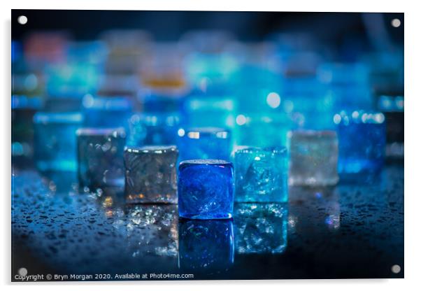 Corlourful glass tablets Acrylic by Bryn Morgan