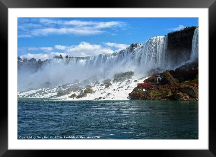 Niagara Falls USA Framed Mounted Print by Gary Barratt