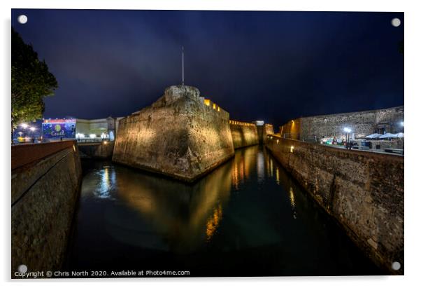The Royal walls of Ceuta , the fortifications arou Acrylic by Chris North