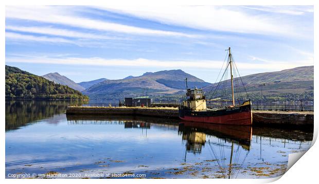 Inveraray Harbour Print by jim Hamilton