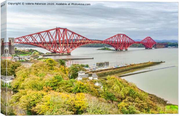The Forth Bridge Canvas Print by Valerie Paterson