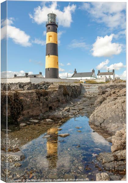 St.John's Lighthouse Co.Down, Northern Ireland Canvas Print by jim Hamilton