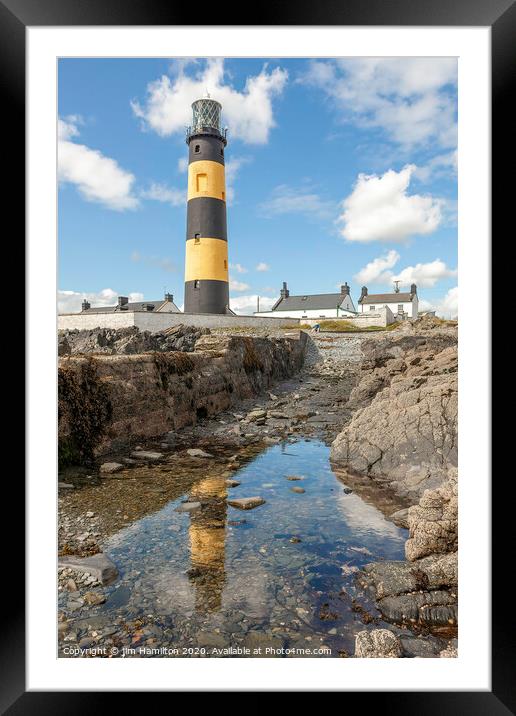 St.John's Lighthouse Co.Down, Northern Ireland Framed Mounted Print by jim Hamilton