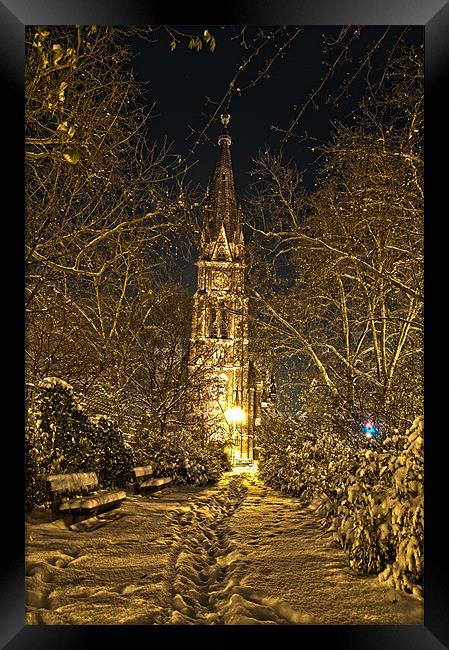 Snow church Framed Print by Nathan Wright