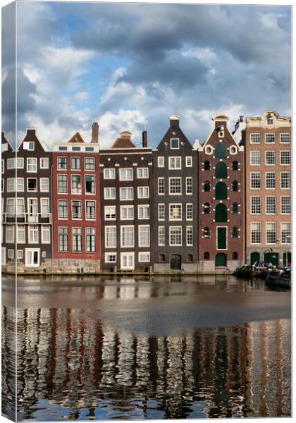 Houses of Amsterdam Canvas Print by Artur Bogacki