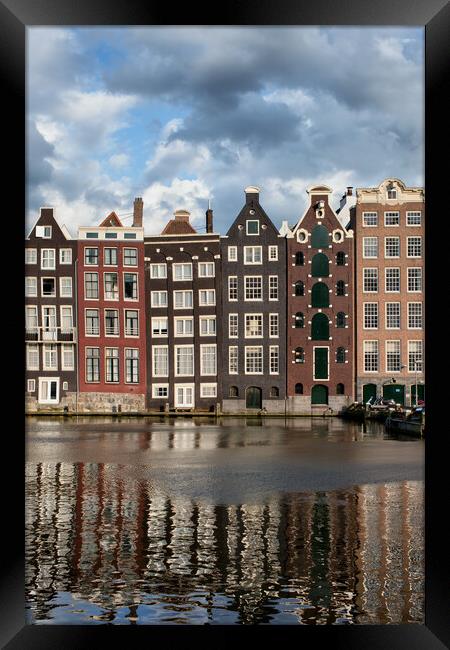 Houses of Amsterdam Framed Print by Artur Bogacki