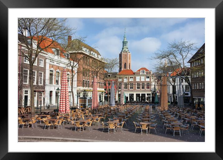 Grote Markt Market Square in The Hague Framed Mounted Print by Artur Bogacki