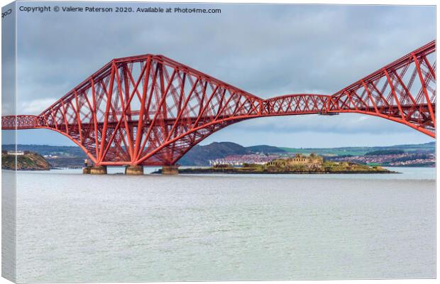 The Forth Bridge Canvas Print by Valerie Paterson