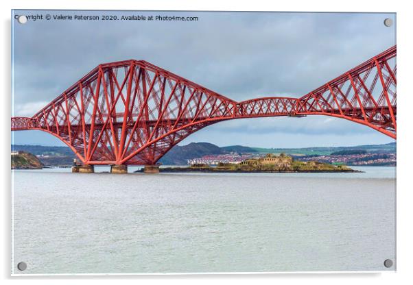 The Forth Bridge Acrylic by Valerie Paterson