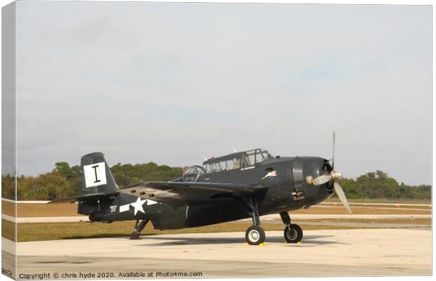 Grumman Avenger Canvas Print by chris hyde