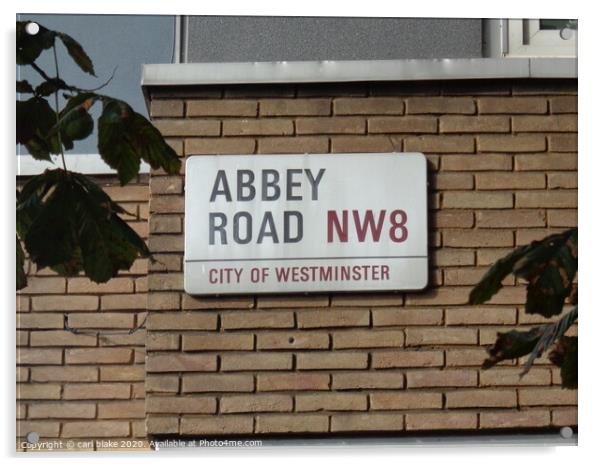 abbey road Acrylic by carl blake