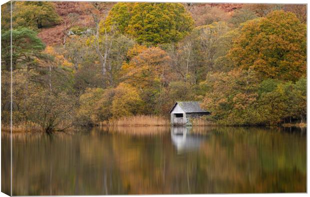 Rydal Water Boathouse Canvas Print by CHRIS BARNARD