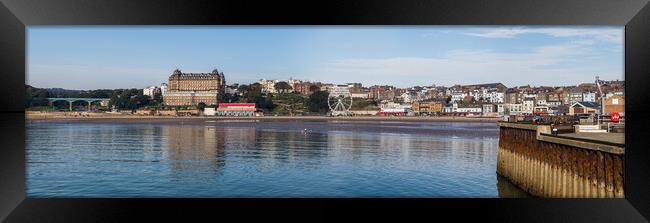 Scarborough South Bay panorama Framed Print by Jason Wells