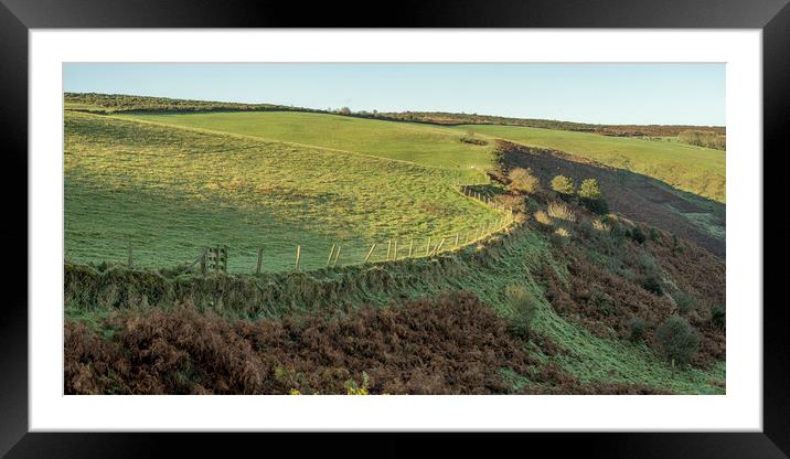 Grexy Combe, Exmoor Framed Mounted Print by Shaun Davey