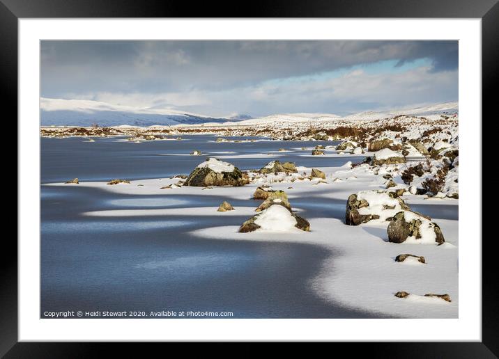 Rannoch Moor Scotland Framed Mounted Print by Heidi Stewart