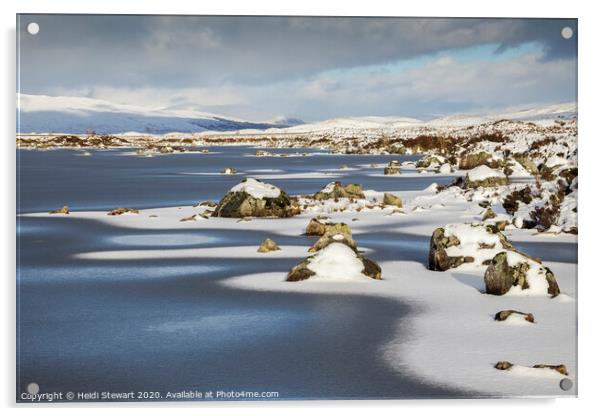 Rannoch Moor Scotland Acrylic by Heidi Stewart