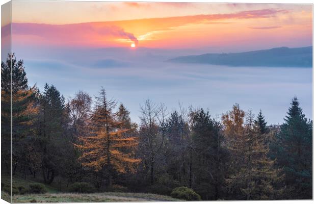 Autumn in Hope Valley Canvas Print by John Finney