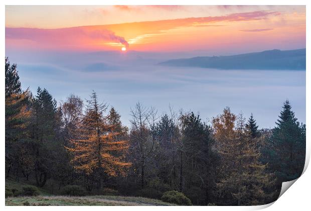 Autumn in Hope Valley Print by John Finney