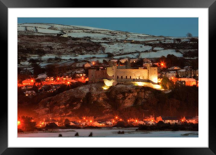 Harlech castle Framed Mounted Print by Rory Trappe