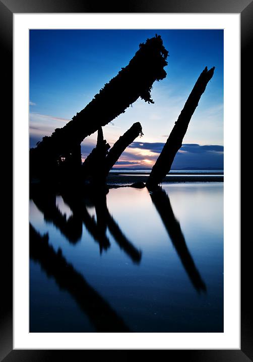 Blue Shipwreck Framed Mounted Print by Keith Thorburn EFIAP/b