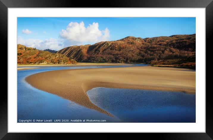 Afon Dwyryd estuary, Wales Framed Mounted Print by Peter Lovatt  LRPS