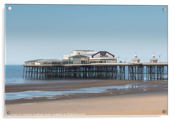 Blackpool North Pier Acrylic by Caroline James