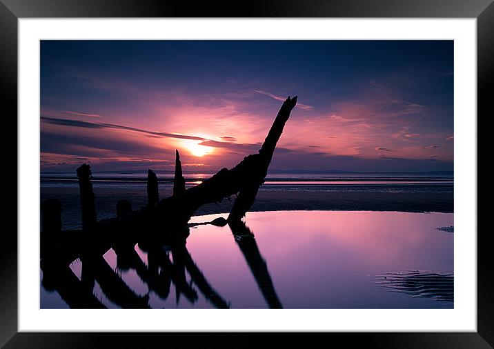 skeleton sunset Framed Mounted Print by Keith Thorburn EFIAP/b
