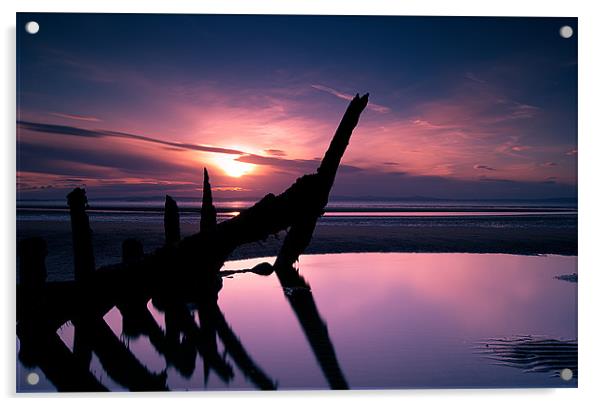 skeleton sunset Acrylic by Keith Thorburn EFIAP/b