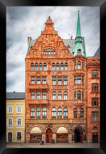 Malmo Apoteket Lejonet Framed Print by Antony McAulay