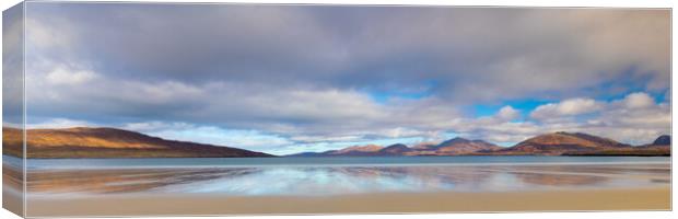 Luskentyre Beach With Reflection Canvas Print by Phil Durkin DPAGB BPE4
