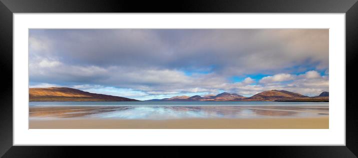 Luskentyre Beach With Reflection Framed Mounted Print by Phil Durkin DPAGB BPE4