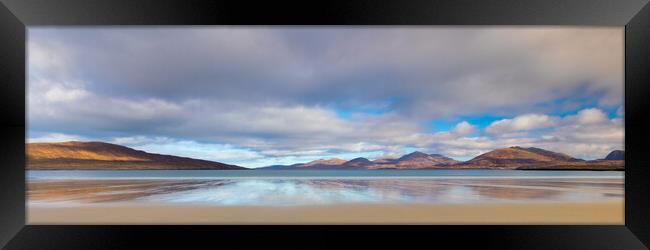 Luskentyre Beach With Reflection Framed Print by Phil Durkin DPAGB BPE4