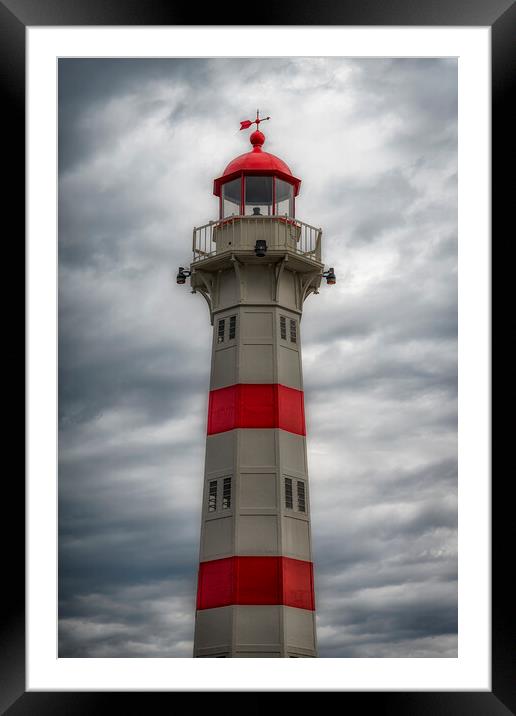 Malmo Harbour Lighthouse Framed Mounted Print by Antony McAulay