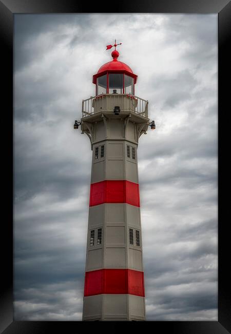 Malmo Harbour Lighthouse Framed Print by Antony McAulay