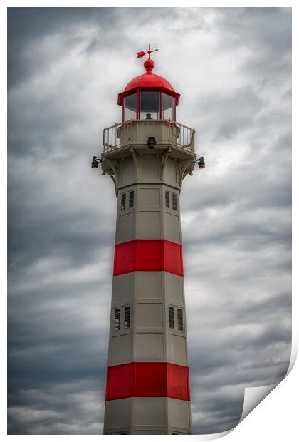 Malmo Harbour Lighthouse Print by Antony McAulay