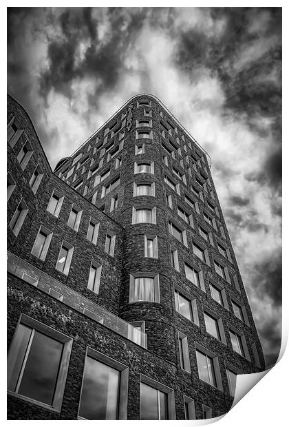 Malmo Story Hotel Building Print by Antony McAulay