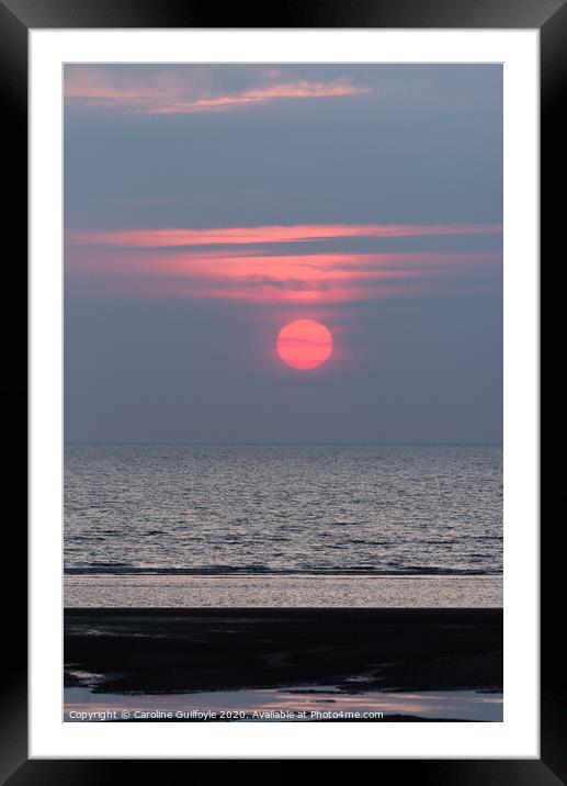 Blackpool Sunset Framed Mounted Print by Caroline James