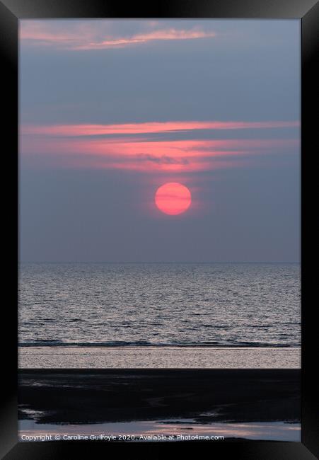 Blackpool Sunset Framed Print by Caroline James