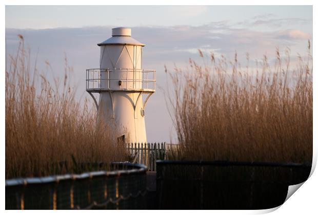 East Usk Lighthouse Print by Dean Merry