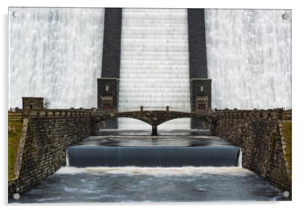 Claerwen Elan Valley Dam Acrylic by Dean Merry