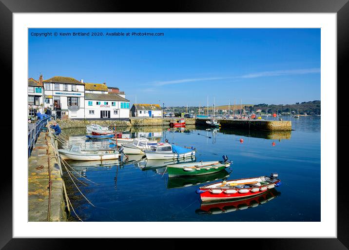 falmouth harbour cornwall Framed Mounted Print by Kevin Britland