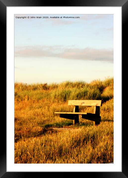 Overlooking the Irish Sea Framed Mounted Print by John Wain