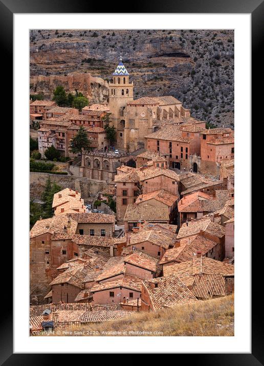 Albarracin, the Most Beautiful Village in Spain Framed Mounted Print by Pere Sanz