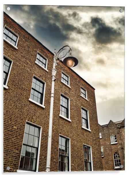 Dublin Street Lamp, Ireland Acrylic by Mark Llewellyn