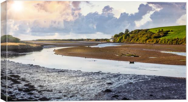 Newport Estuary, Pembrokeshire, Wales, UK Canvas Print by Mark Llewellyn