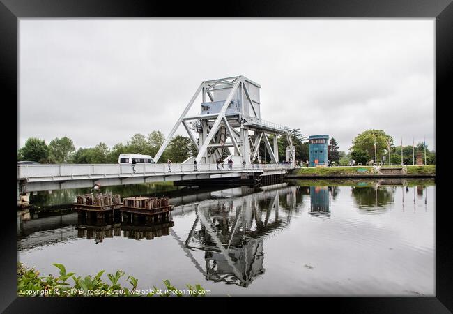 Pegasus Bridge  Framed Print by Holly Burgess