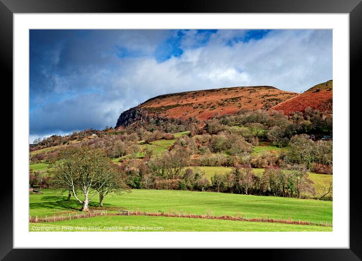 Hatterrall Hill in Late Autumn. Framed Mounted Print by Philip Veale