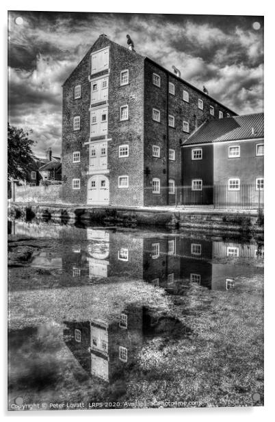 Riverhead Mill, Driffield Acrylic by Peter Lovatt  LRPS