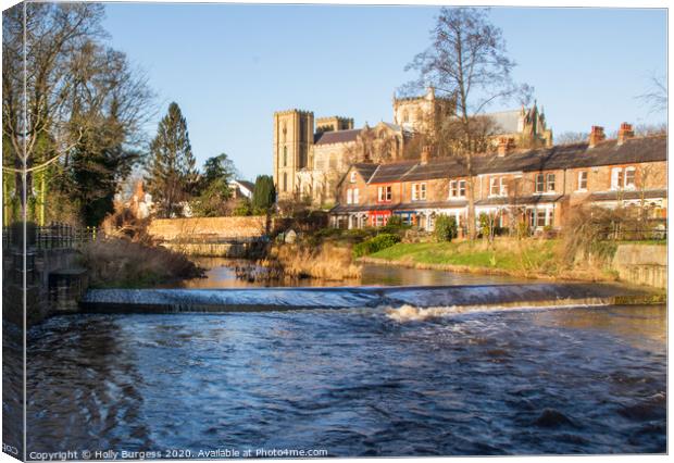 Ripon Catherdal Yorkshire  Canvas Print by Holly Burgess